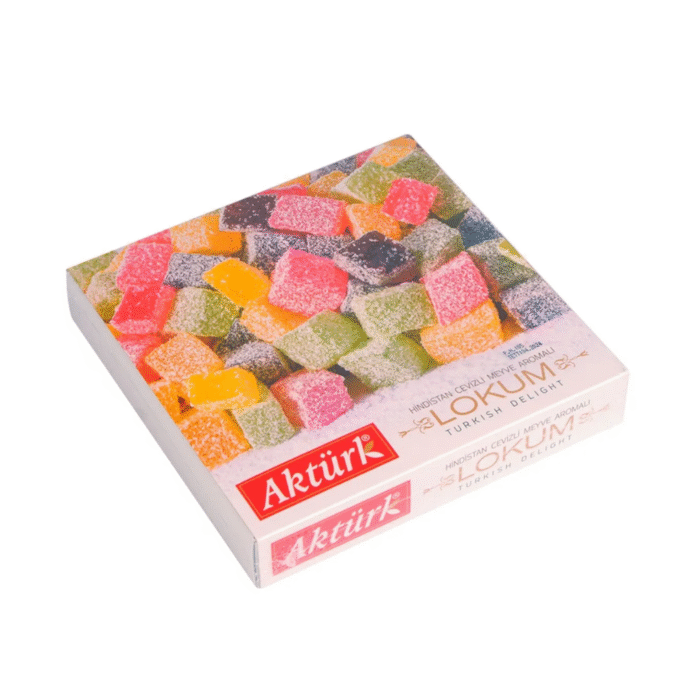 Hindistan Cevizli Çifte Kavrulmuş Meyveli Lokum 300 GR - 10 ADET